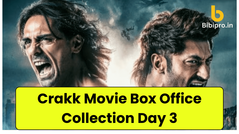 Crakk Movie Box Office Collection Day 3