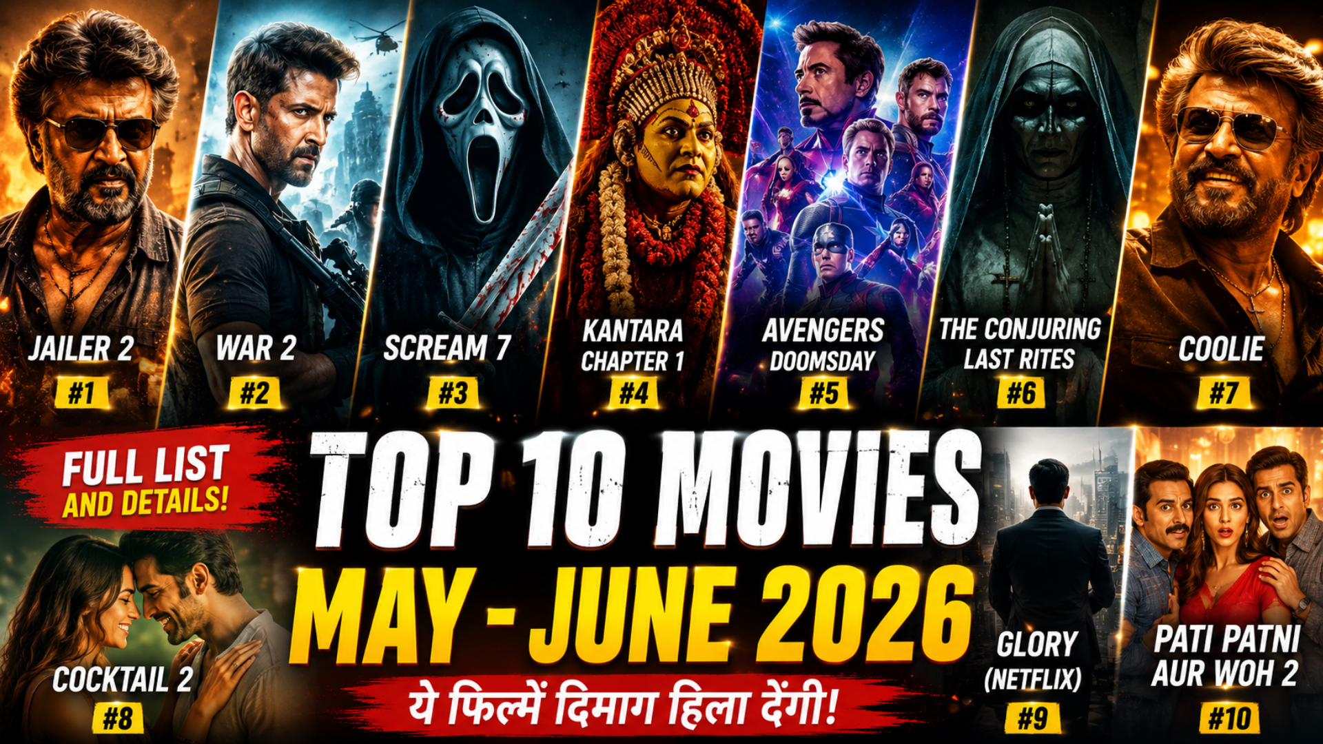 Top 10 Movies May June 2026