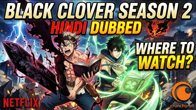 Where to Watch Black Clover Season 2 Hindi Dubbed